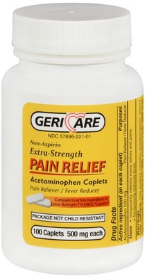 Geri-care Acetamin 500mg Caplet 100 CT
