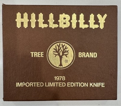 Pocket Knife 1978 Boker limited Edition Hillbilly Tree Brand 