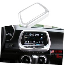 for Camaro Radio 8" Display Screen Trim Cover for Chevy Camaro 8 inch silver