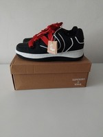 Superdry Women's Sneakers Black Vegan Leather Trainers Ladies Casual Shoes UK 5