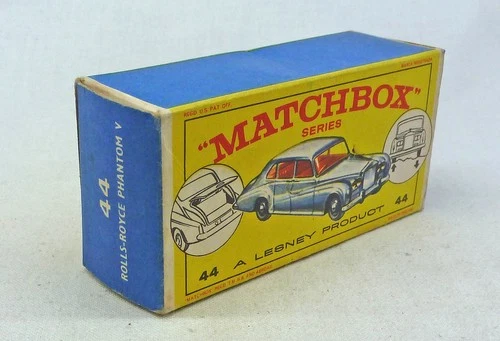 Lesney Matchbox Toys MB44b Rolls Royce Phantom ORIGINAL Empty E1 Type Box