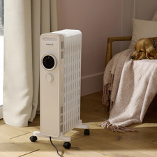 White Oil filled Radiator 2000W GoodHome Tekapo