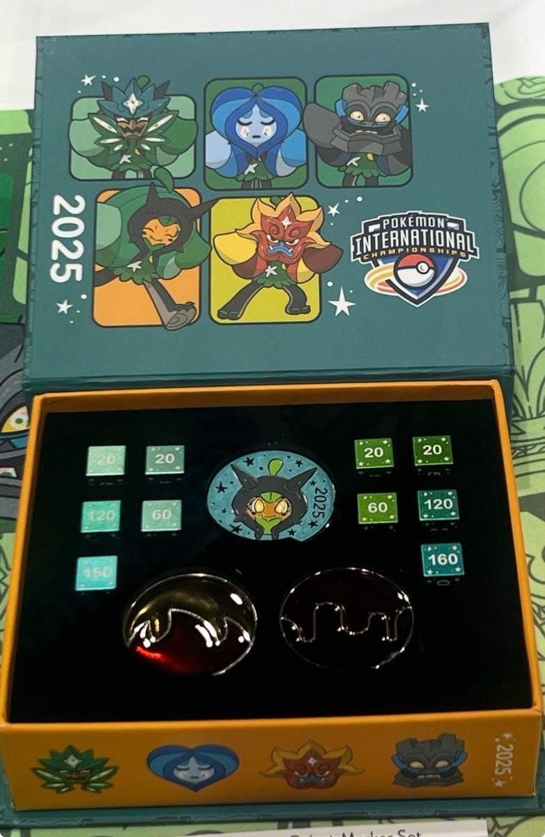 Pokemon Center 2025 NAIC Exclusive Coin Markers Damage Counter