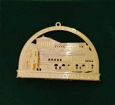 Vintage Strawbridge Clothier Philadelphia Water Works Ornament Gold Tone 