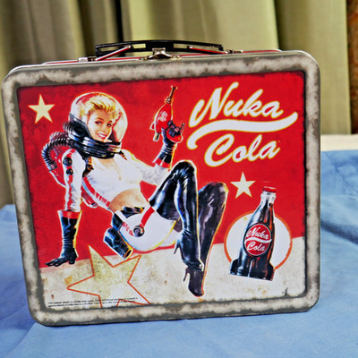 Fallout Nuka Cola 8-Inch x 6-1/2-Inch x 4-Inch Tin Tote Lunch Box