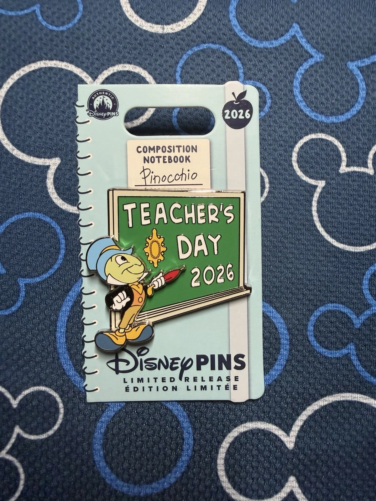2026 Disney Parks Teachers Day Jiminy Cricket LR Pin
