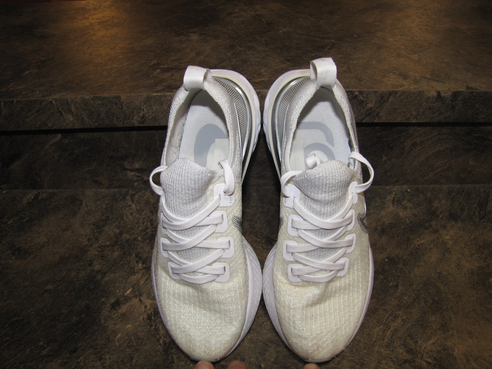 NIKE REACT  INFINITY RUN 3 WHITE SILVER WOMENS 8 … - image 11