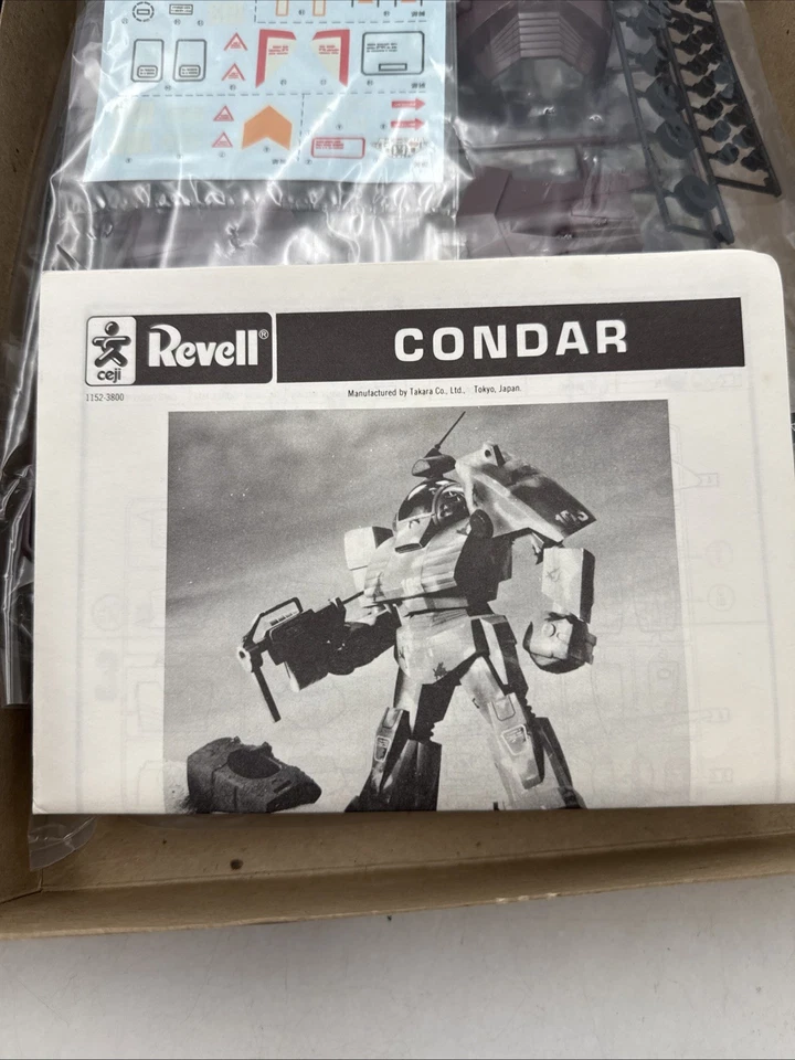 ROBOTECH DEFENDERS CONDAR 1:72 MODEL KIT 1984 SEALED CONTENTS REVELL - Image 2 of 4
