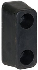 Buyers Products B5540 Molded Rubber Bumper, 2 2-1/2 x 3 x 6 Rectangle - 2 Pack