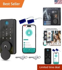 Smart Keyless Entry Door Lock with Fingerprint  App Control - Waterproof