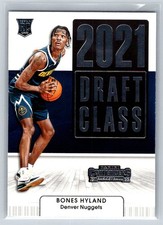 2021-22 Panini Contenders Bones Hyland RC Rookie Draft Class #26 Nuggets
