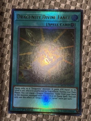 Dragunity Divine Lance BLGG-EN113 Ultra Rare Yu-Gi-Oh! Glorious Gallery