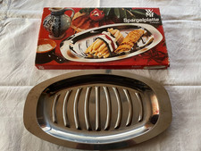 WMF-Spargelplatte vermutlich aus Edelstahl - siehe Fotos ca. 37x20x2cm