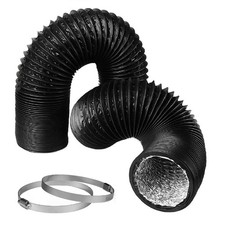 Dryer Vent Hose 4 Inch Air Duct 16 Feet Flexible Adjustable PVC Heavy-Duty Fo...