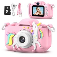 Kids Camera Toy Children Digital Video Camcorder Camera Cartoon Soft Cover