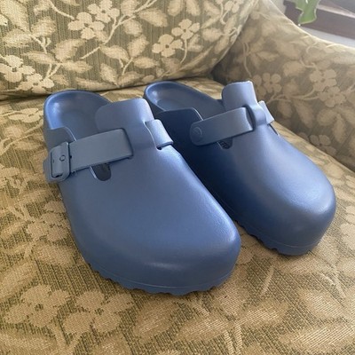 Birkenstock Boston Essentials EVA Elemental Blue Women's Shoes 1027259 Sz 38/ 7