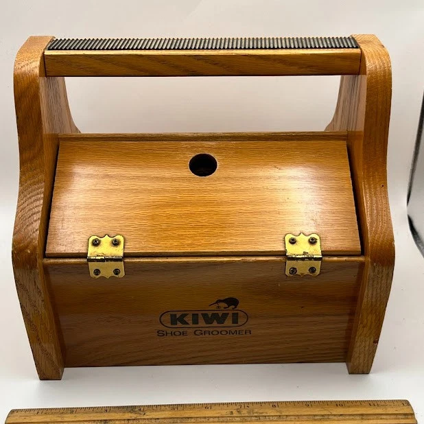 Kiwi Wooden Vintage Shoe Shoe Shine Boxes for sale | eBay