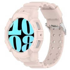 For Samsung Galaxy Watch 7 44mm Silicone Strap with Watch Case