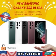Brand New Samsung Galaxy S22 Ultra 5G 128GB/256GB/512GB US Unlocked Smartphone