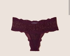 Cosabella Forte Comfie Lace Thong L / XL  Burgundy New