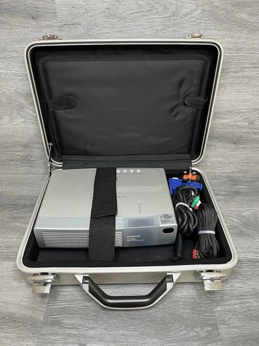 Hitachi CP-S225W Multimedia Mobile LCD Projector (Silver) With Case & Cables