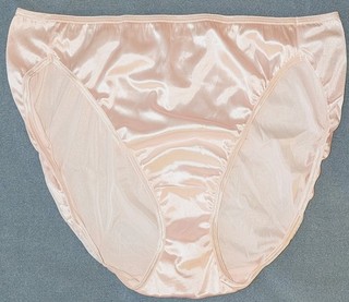 Vintage Vanity Fair Pink Stretch Nylon Satin Bikini Panties 8