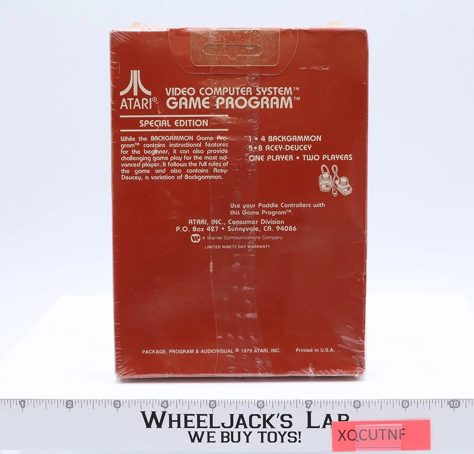 Backgammon Atari 2600 1979 NEW SEALED Video Game Cartridge - Image 2 of 4