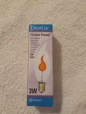 Westinghouse DecorLite CA8 Flicker Flame Bulb -120 Volt, 3 Watt, item # 03656