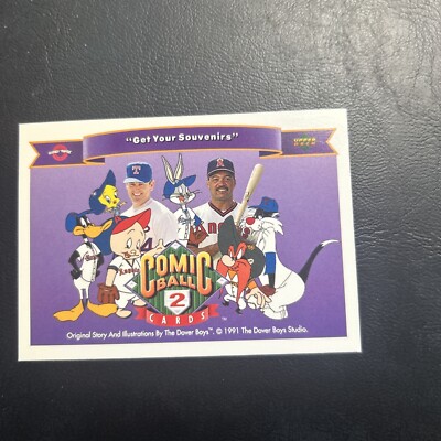 B26s Upper Deck 1991 Comic Ball 2 #172 Complete Cast Nolan Ryan Reggie Jackson