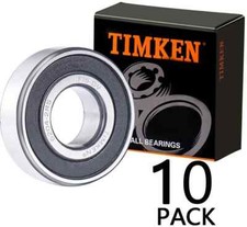  10 PACK  TIMKEN 6204-2RS 20X47X14MM Double Rubber Seal Bearing 6204RS
