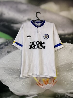Leeds United 1990 1991 vintage home football shirt jersey Umbro