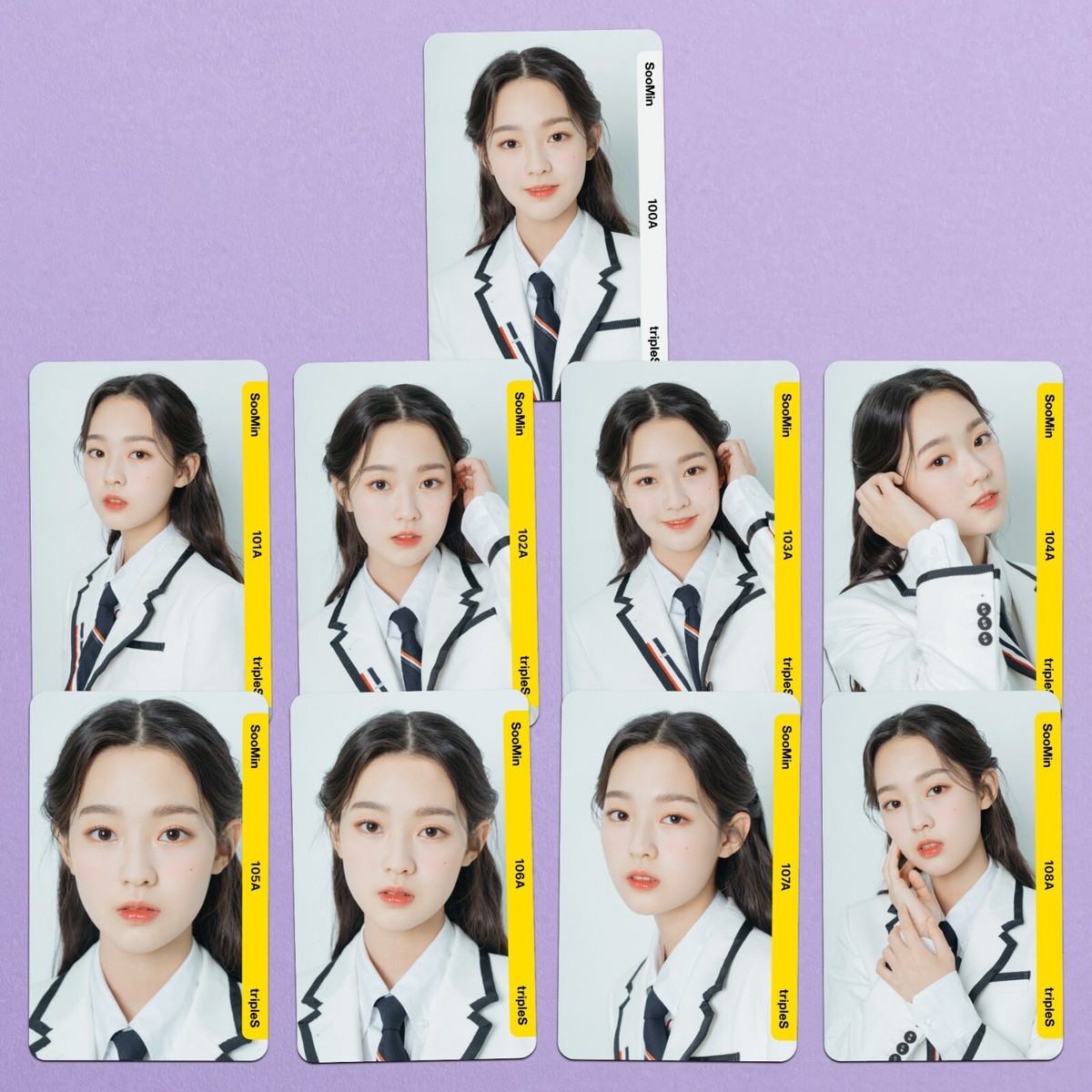 tripleS S6 SooMin REPLICA objekt Atom01 100-108 Fanmade Photocards