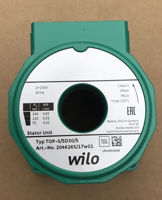 Wilo Pump Replacement Head stator unit TOP-S/SD 30/5 2046265 230v #1531