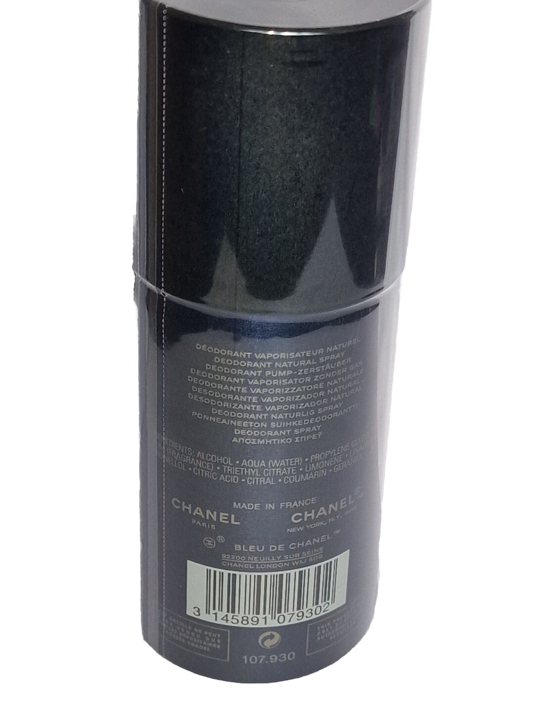 BLEU DE CHANEL Deodorant Spray 100ml eBay