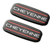 2x Cheyenne Cab Emblem Right Left Badge Roof Pillar For 88-07 Silverado Red