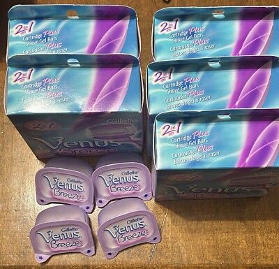 Gillette Venus 3 Breeze Razor Cartridge Refills 24 Cartridges 3 Blade Lot