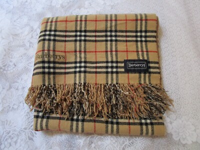 ジャケット・アウター 90s Burberry shawl color wool blouson Vintage Burberrys Nova Check Wool Blanket Wrap Shawl Reversible 49
