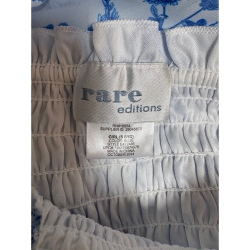 NEU seltene Editionen blaue Blumen Rüschen Rüschen Größe 6/6X - Bild 8 von 10