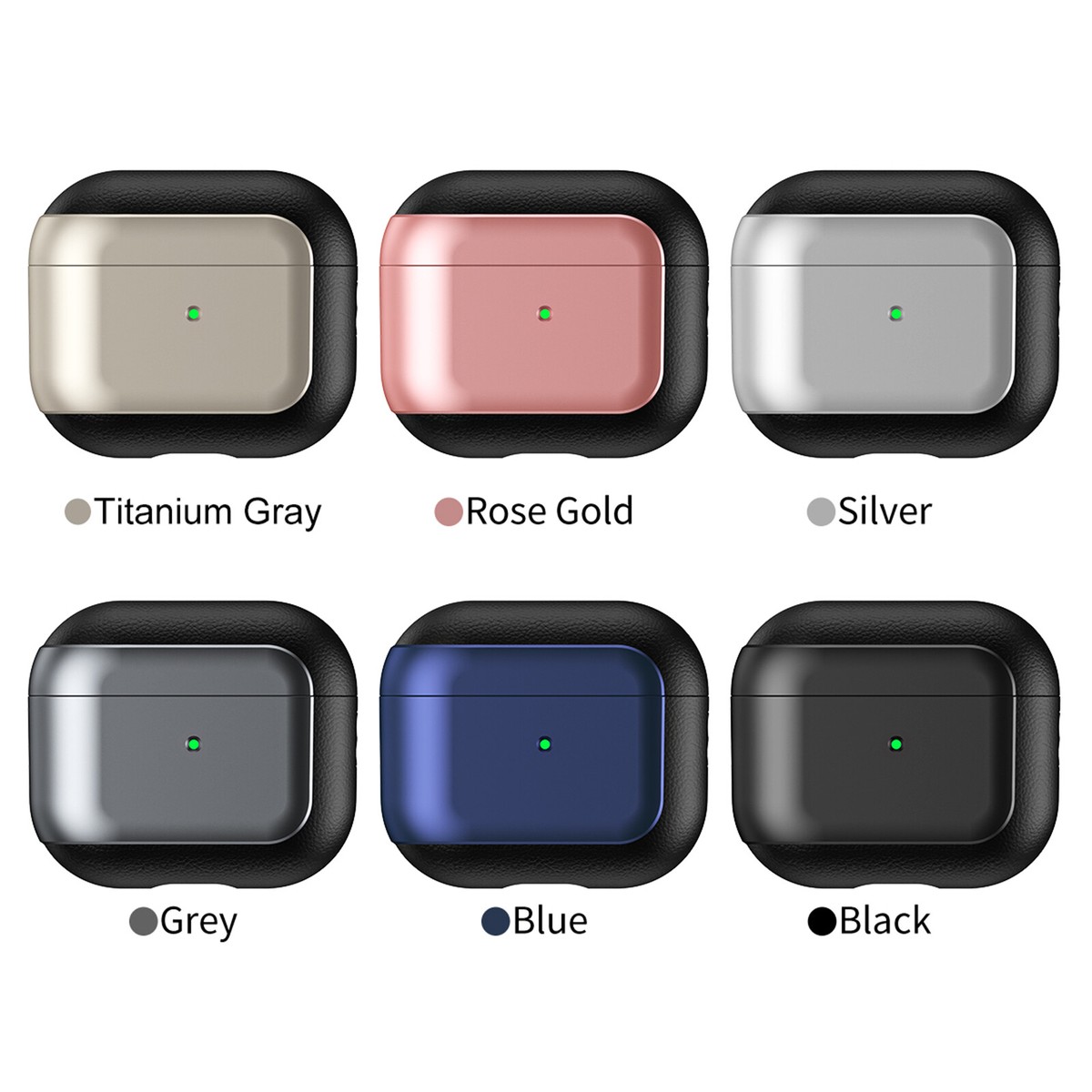 Premium PU Leather Shockproof Cover with Lanyard for AirPods Pro 3