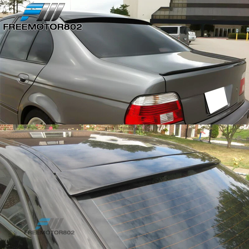 Se adapta a 97-03 BMW E39 Serie 5 M5 Sedán Alerón de techo trasero Estilo AC Negro ABS Foto 2 de 4