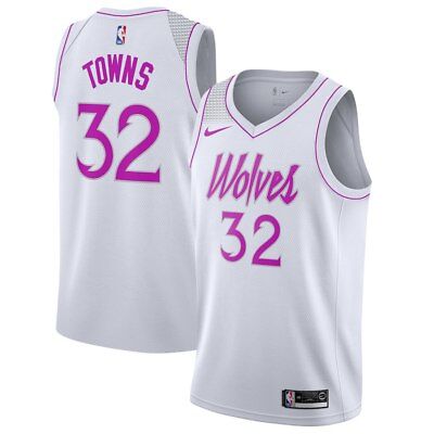 Minnesota Timberwolves Karl-Anthony Towns Nike Earned Edition Swingman  Jersey 32 | eBay