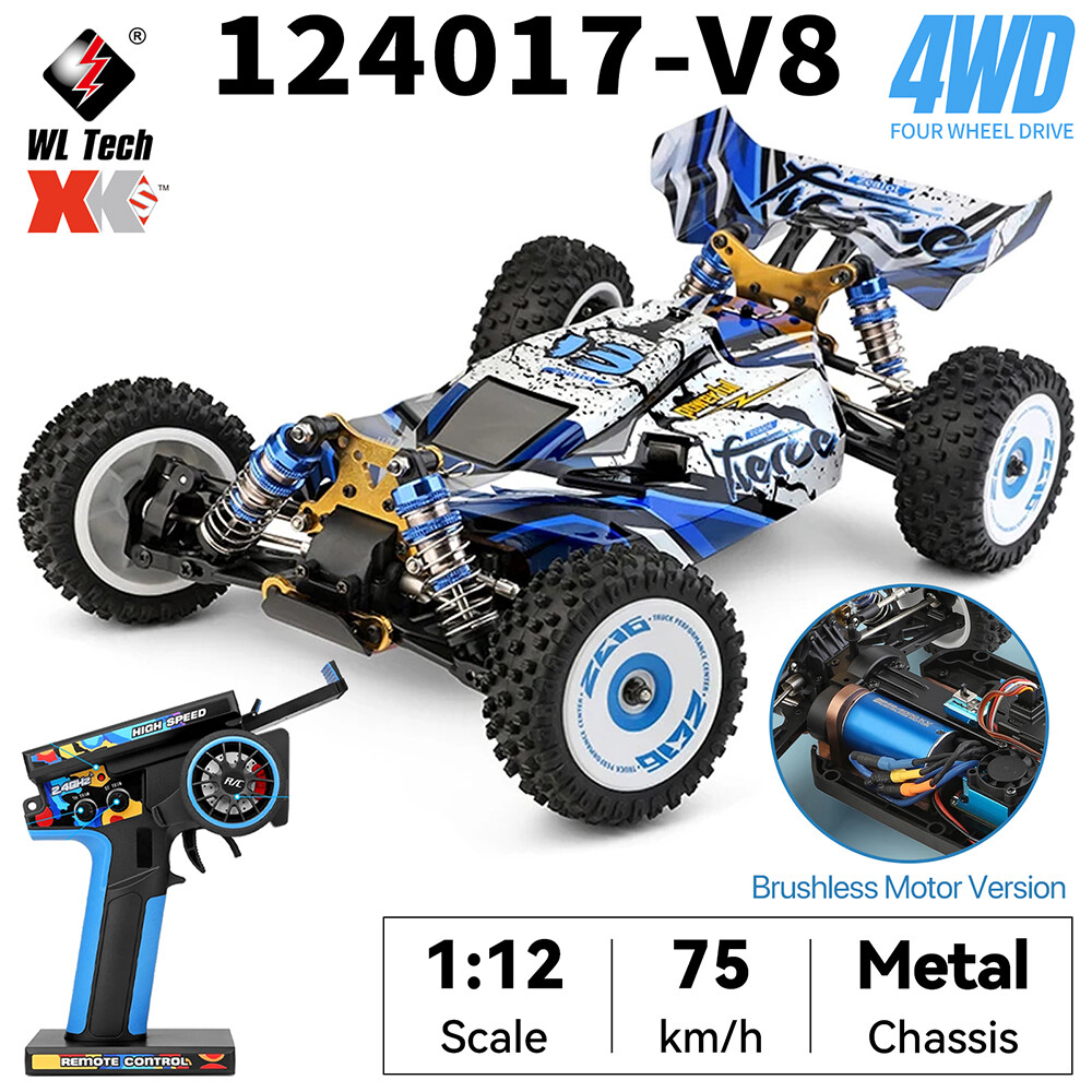 WLTOYS 144010 75KM/H 2.4G RC Car Brushless 4WD Electric High Speed Off
