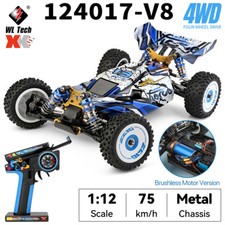 WLtoys 124017-V8 RC 1/12 2.4G 4WD 75km/h Brushless Metal Chassis RTR Racing Car