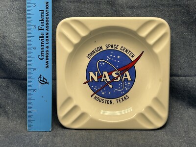 『space ashtray』 Vintage NASA Johnson Space Center Texas Square Ashtray | eBay