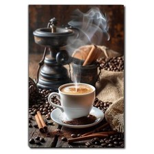 Coffee Shop  / Coffee House Wall Art Printed on Sheet Metal Waterproof
