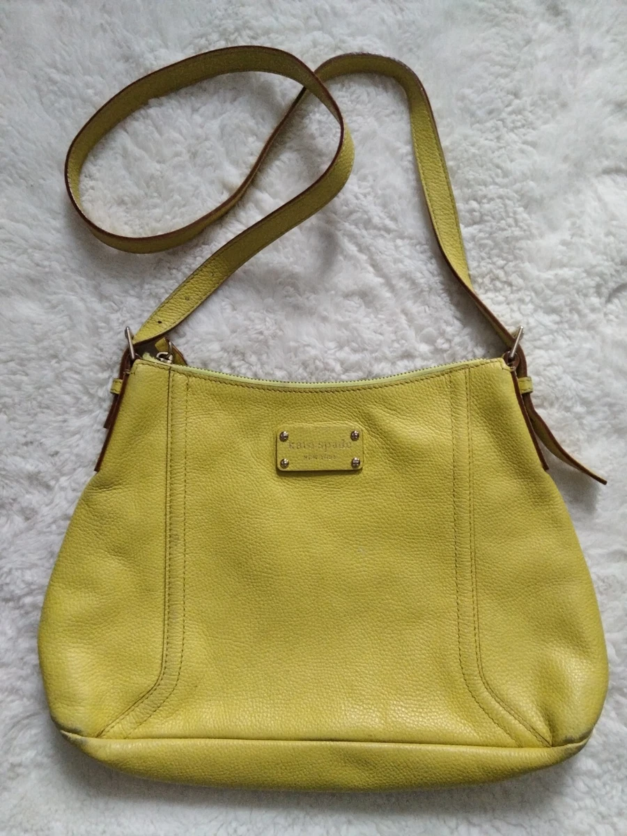 Kate Spade Purse Crossbody Shoulder Bag Medium Neon Yellow