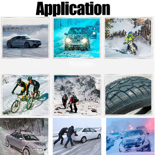 100×Winter 12mm Reifen Kette Spike Für-Auto Motorrad Schnee Anti-Rutsch-Schraube - Bild 5 von 5