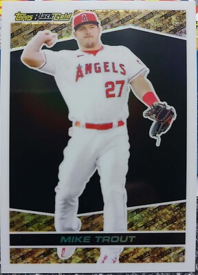 2021 Topps Update Mike Trout Black Gold Baseball Card #BGC-3