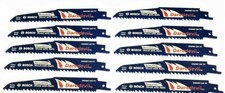 10 BOSCH DAREDEVIL 6" DEMOLITION RECIPROCATING SAW BLADES 5/8TPI WOOD WITH NAILS