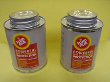 2pc 8oz cans Fluid Film Rust & Corrosion Protection-brush in can  NEW & Unused